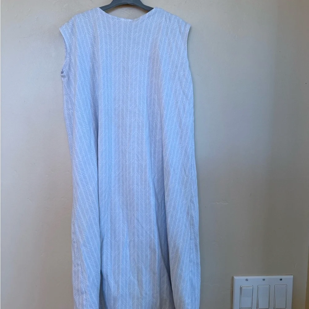 Cozy Kids Sleeveless One Piece in Blue and White